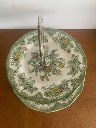 Bandeja de servir Porcelana Inglesa 2 Niveles