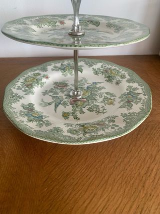 Bandeja de servir Porcelana Inglesa 2 Niveles