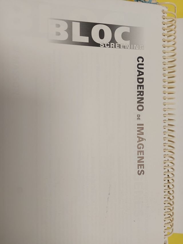 Bloc Screening Masson Cuaderno de Imágenes y manua