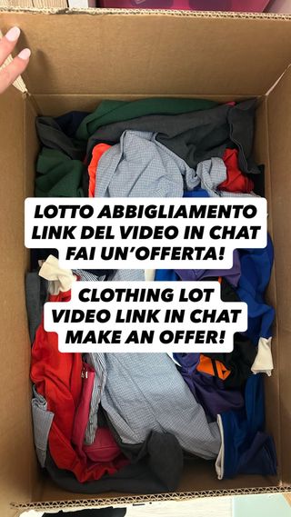 Lotto abbigliamento misto