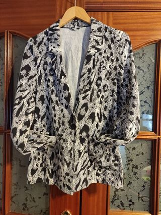 Blazer estampado mujer
