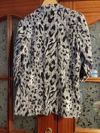 Blazer estampado mujer