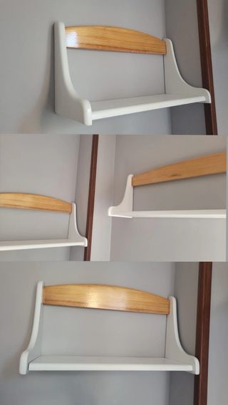 Dormitorio juvenil blanco y madera