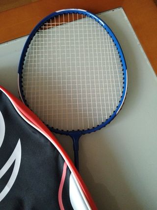 Raqueta de bádminton azul
