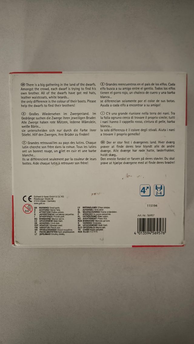 Juego de Memoria GOKI de madera