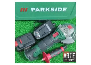 Amoladora Parkside 20V + discos de corte