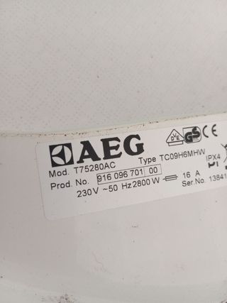 Puerta secadora AEG Protex