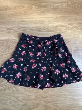 Falda-Pantalón Stradivarius floral