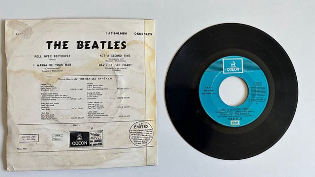 BEATLES EP ROLL OVER BEETHOVEN REED. SPAIN