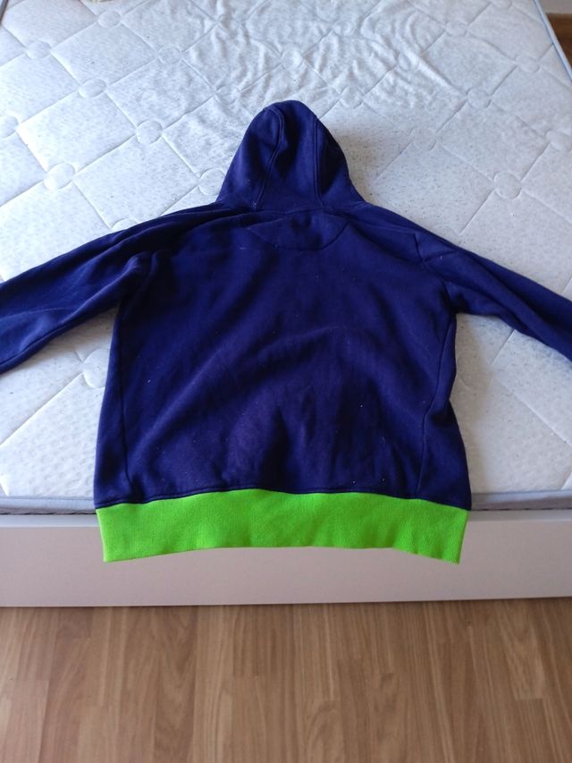 Sudadera Tecnfibre Azul y Verde Talla XL