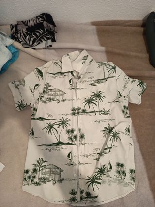 Conjunto Hawaiano verde