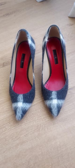 Zapatos de tacón Carolina Herrera cuadros