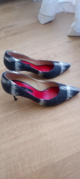 Zapatos de tacón Carolina Herrera cuadros