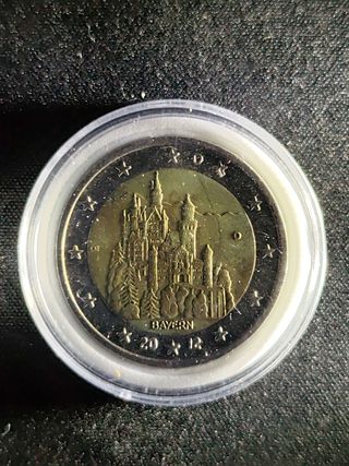 Moneda 2 Euros Bayern 2012 Castillo
