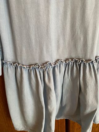 Vestido Zara denim azul Talla XS