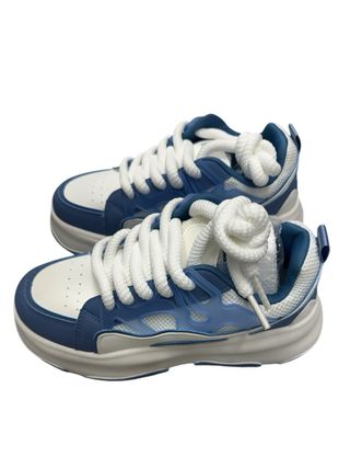 Scarpe sportive uomo donna blu bianche