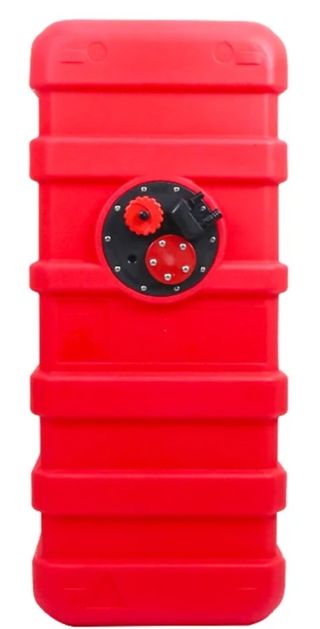 Tanque de combustible para barco rojo