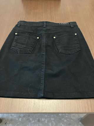 Falda tejana negra CAROLL