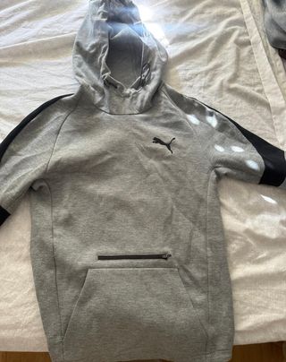 Sudadera Puma Gris con Cremallera