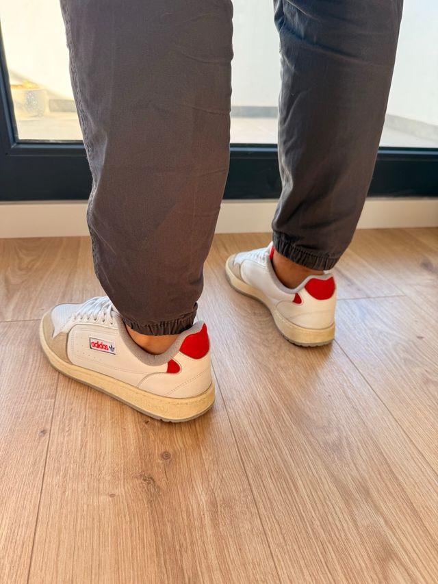 Zapatillas Adidas NY 90 Blancas y Rojas