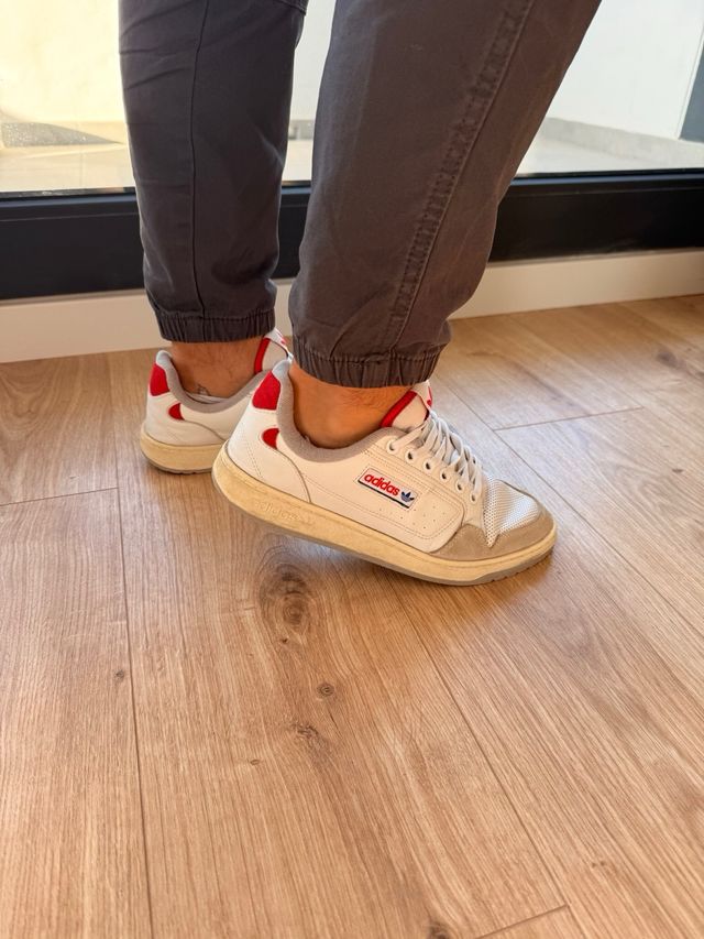 Zapatillas Adidas NY 90 Blancas y Rojas