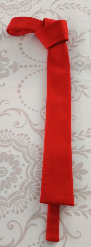 Corbata vintage mujer color rojo