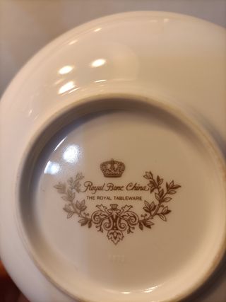 Piattino Natalizio Porcellana Oro Rosso