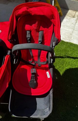 Carrito Gemelar Bugaboo Donkey Rojo