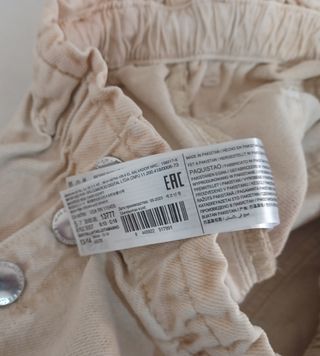 Pantalón Mango Beige Talla 13-14 años, 164 cm