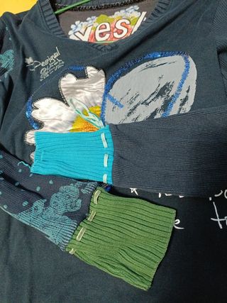 Camiseta Desigual Manga Larga Talla m