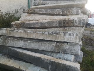 Traviesas de hormigón vía de tren