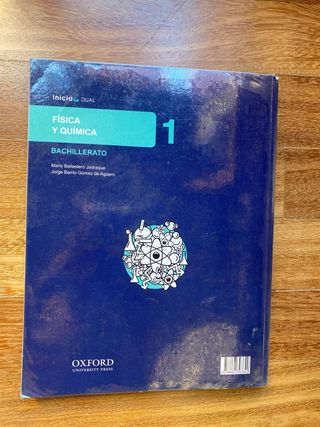 Libro Física y Química 1.º Bachillerato. Oxford 