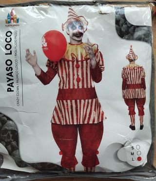 Disfraz+ peluca + cuchillo
Payaso Loco Halloween 