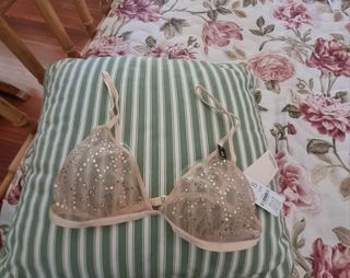 Conjunto 3 sujetadores encaje coquette Talla S