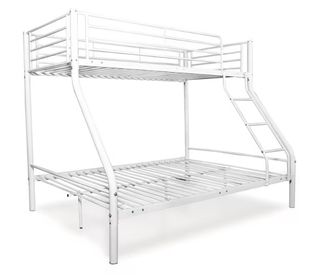 Litera Matrimonial de Metal Negra y blanca Nueva