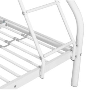 Litera Matrimonial de Metal Negra y blanca Nueva