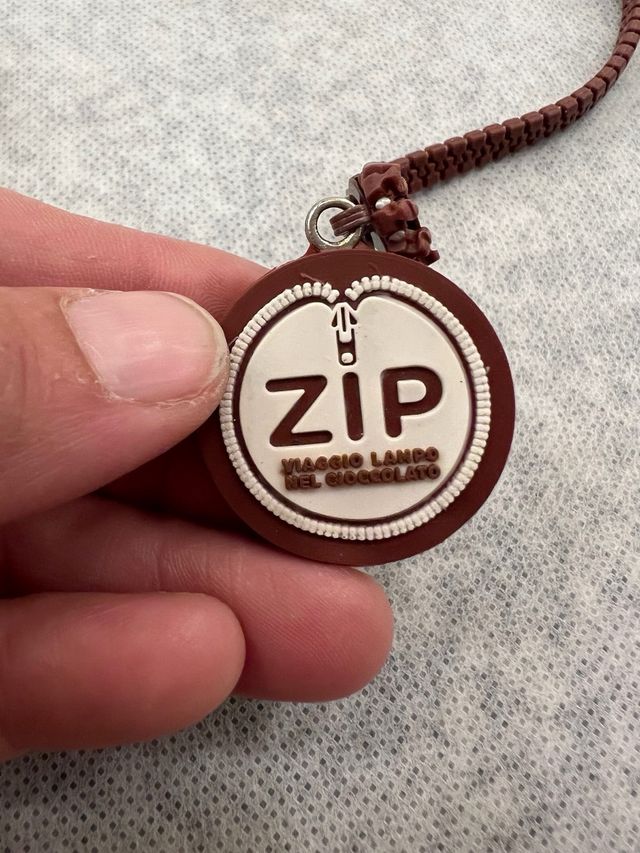 Portachiavi ZIP marrone Eurochocolate