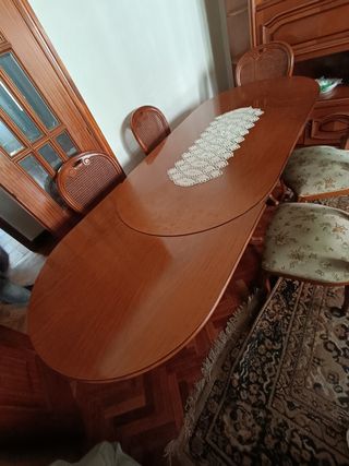 Mesa de comedor extensible madera