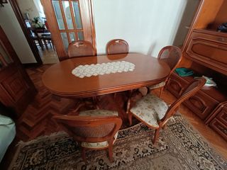 Mesa de comedor extensible madera