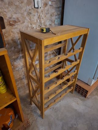 Botellero de madera