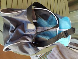 Mochila Oxelo azul y gris