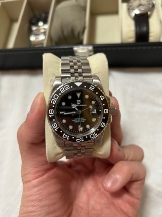 Reloj Automático PAGANI DESIGN GMT Negro/Plata
