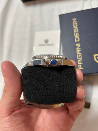 Reloj Automático PAGANI DESIGN GMT Negro/Plata