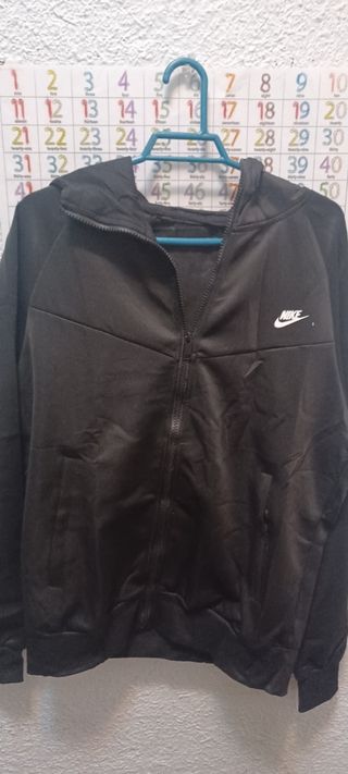 Sudadera Nike Gris con Cremallera y  Pantalónlos 