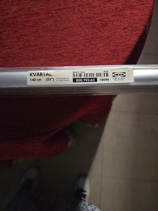 Soporte para cortina IKEA KVARTAL 140cm