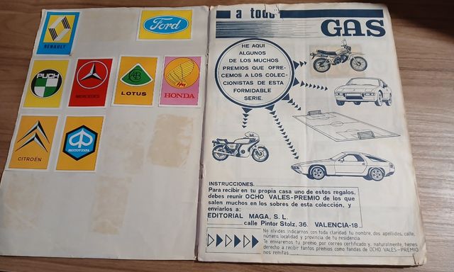 Álbum A TODO GAS -incompleta-