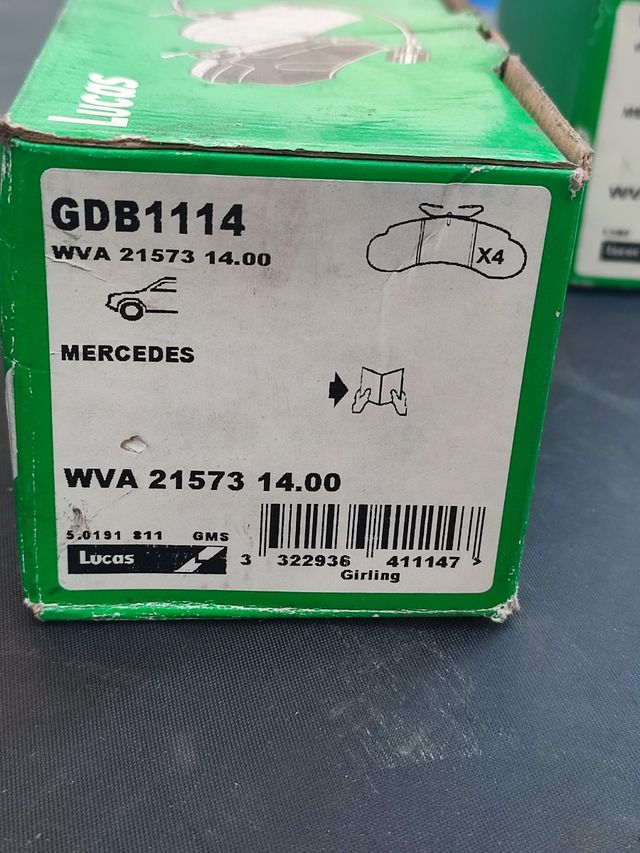 Pastillas Freno Lucas GDB1114 Mercedes WVA 21573