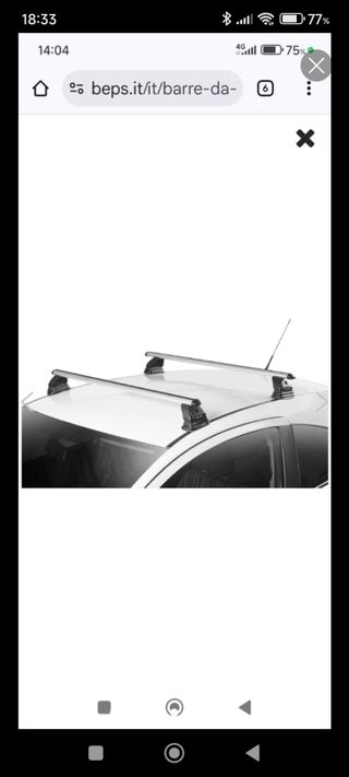 Barras portaequipajes para coche