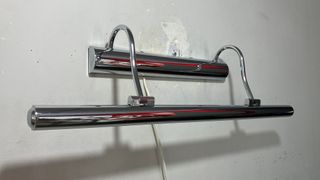 Lampada parete orientabile metallo cromo