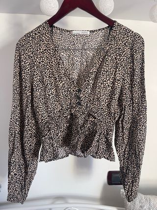 Blusa Pull&Bear Estampada Talla XS